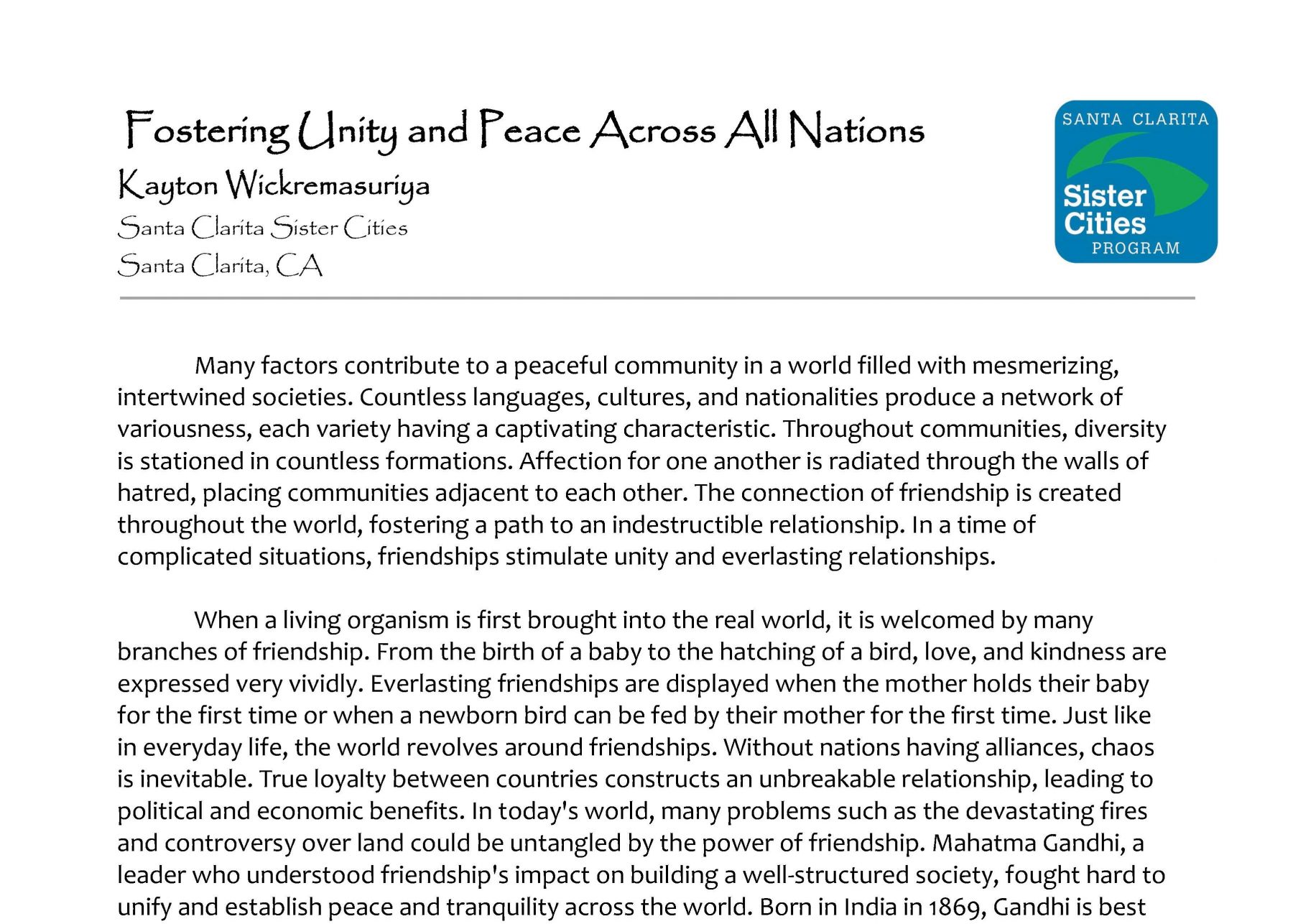 Image of Essay Submission